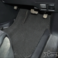 Двухслойные коврики EVA на Toyota Noah-Voxy II пр.руль (2007-2015) 2 ряд - без прохода